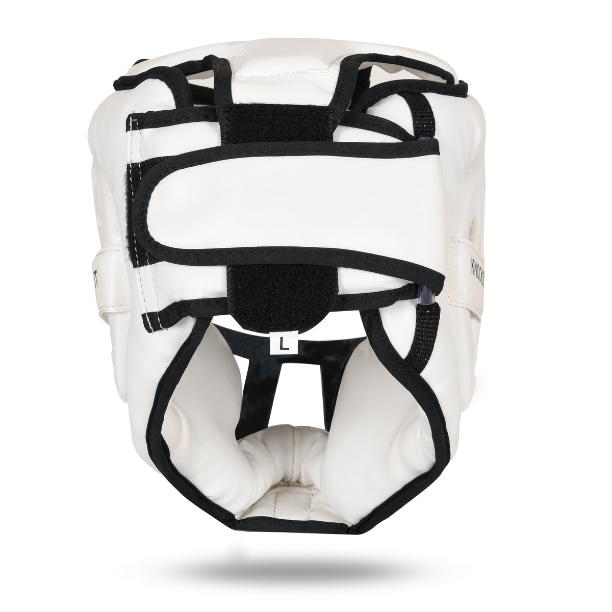 Head Guard with Removable Face Shield - White