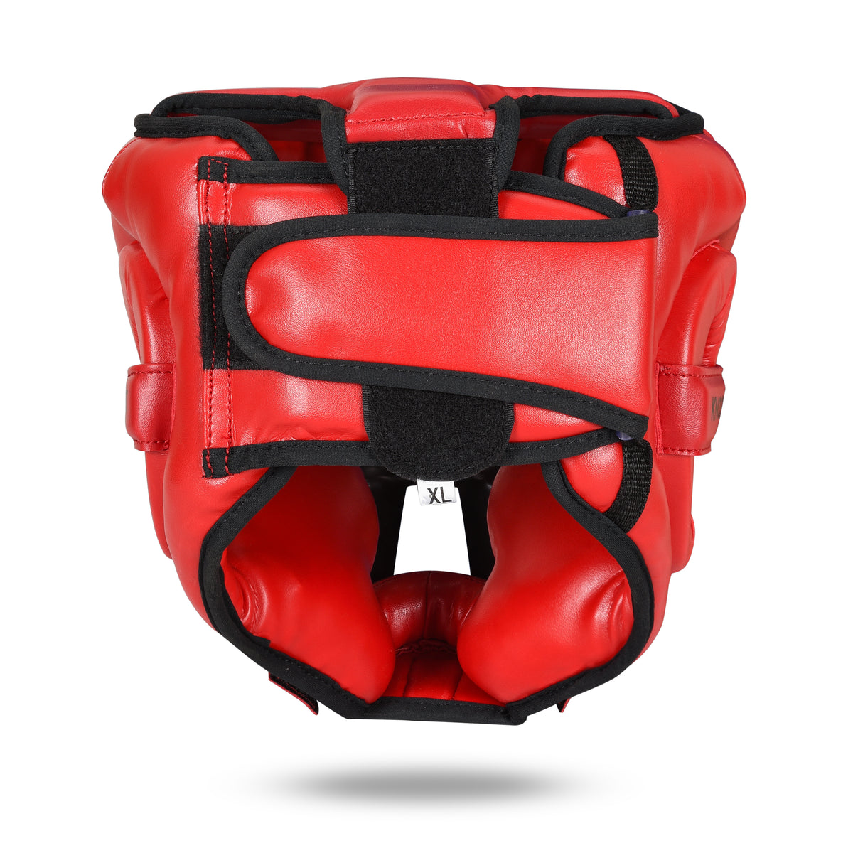 Head Guard with Removable Face Shield - Red