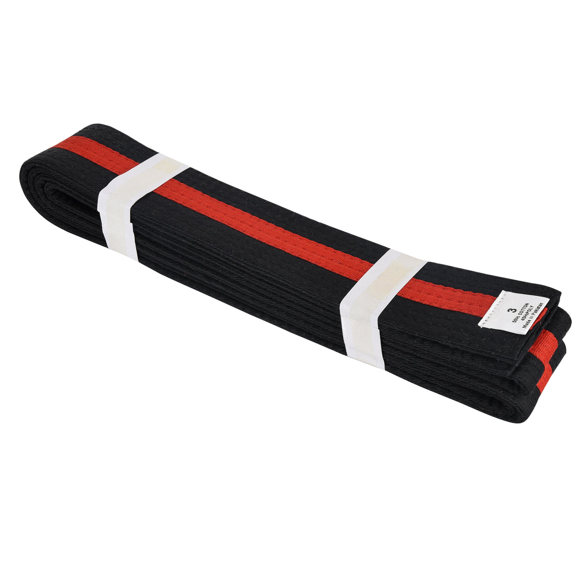 Black Belt with Red Stripe